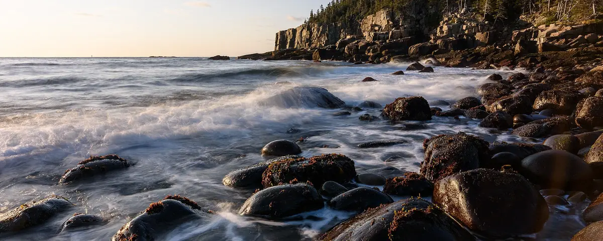Maine: Boulder Beach, Acadia National Park, Maine.