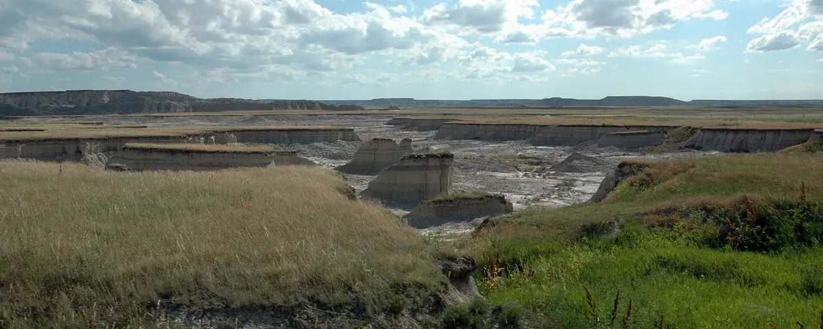 South Dakota: Badlands along South Dakota Highway 44 in Badlands National Park, near Scenic Pass, 2009