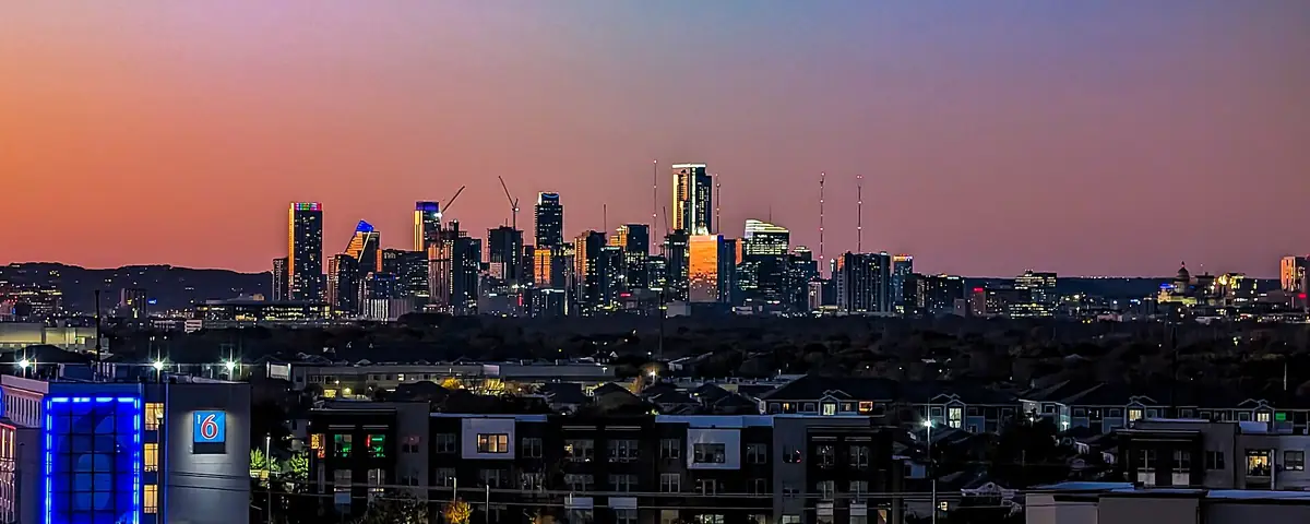 Texas: Austin Texas skyline, December 2023